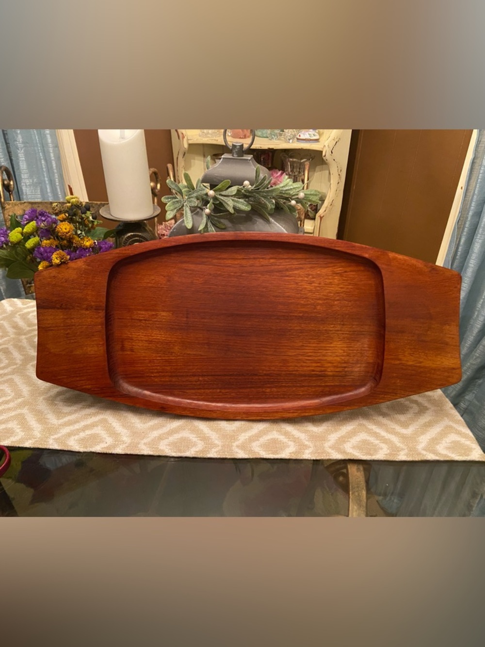 Vintage Dansk Jens Quistgaard Teak Wood Mid Century Modern Tray